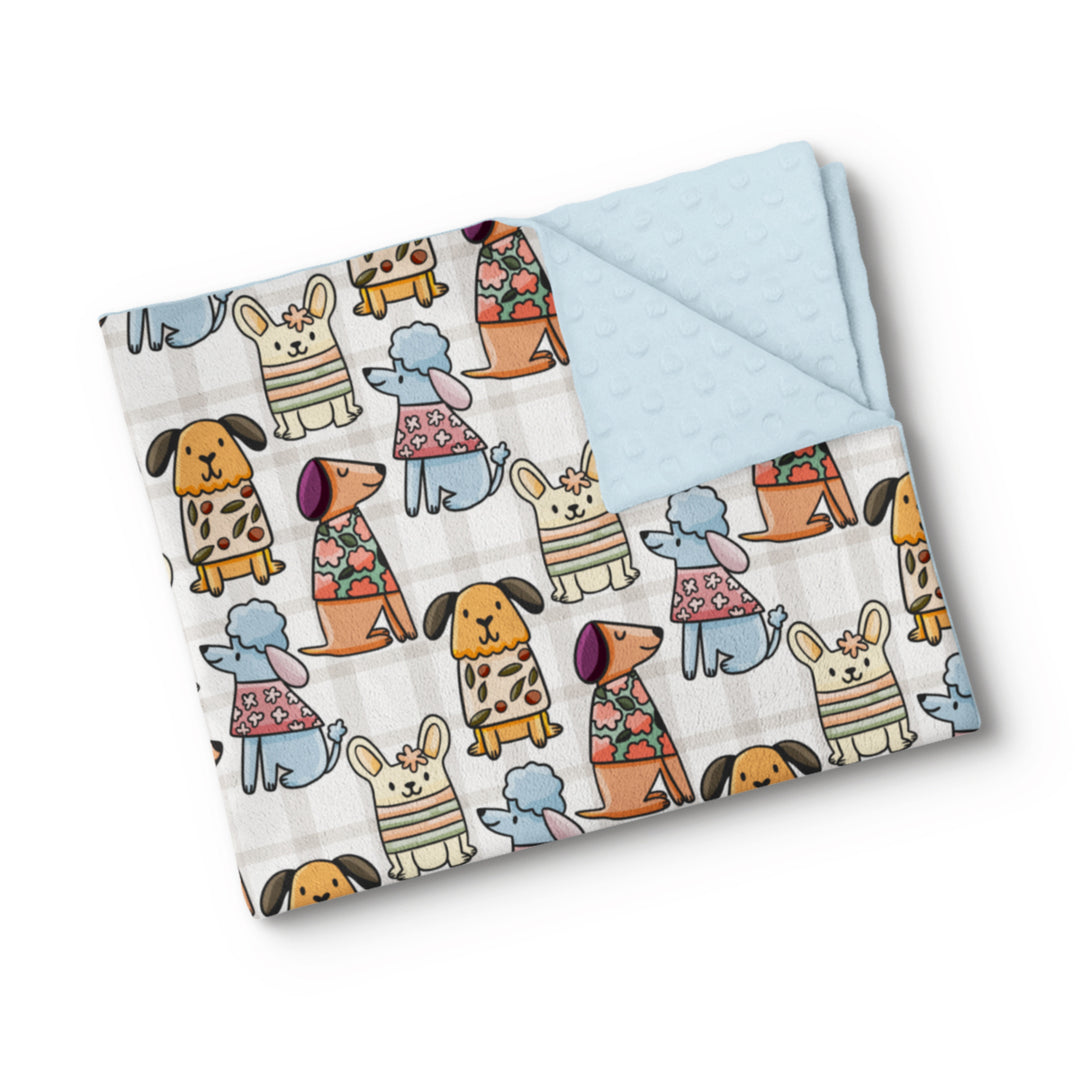 Drôle de chiens - Couverture de minky