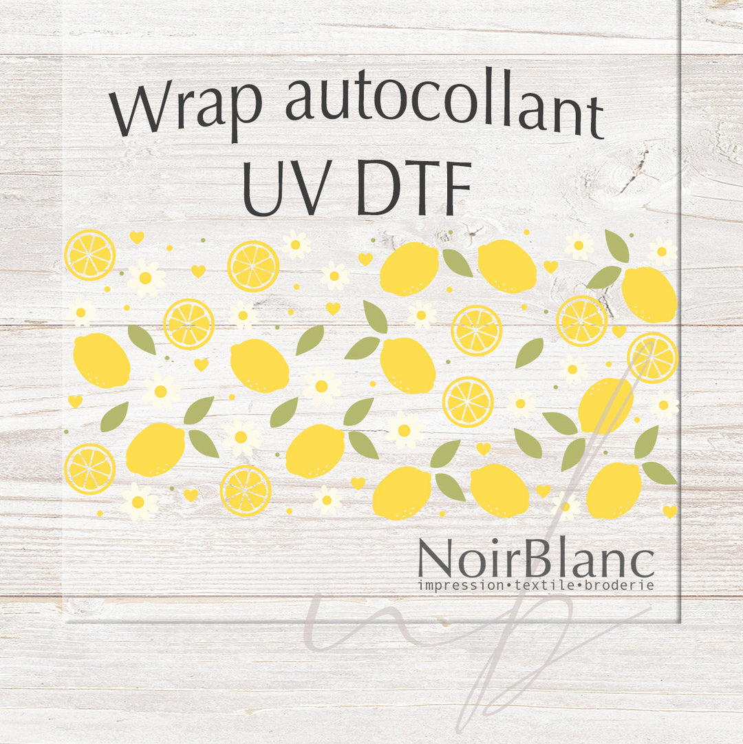 Verre Citrons / Autocollant UV DTF