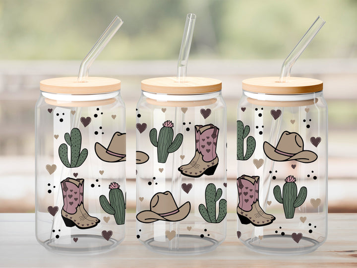Verre Cowgirl / Autocollant UV DTF