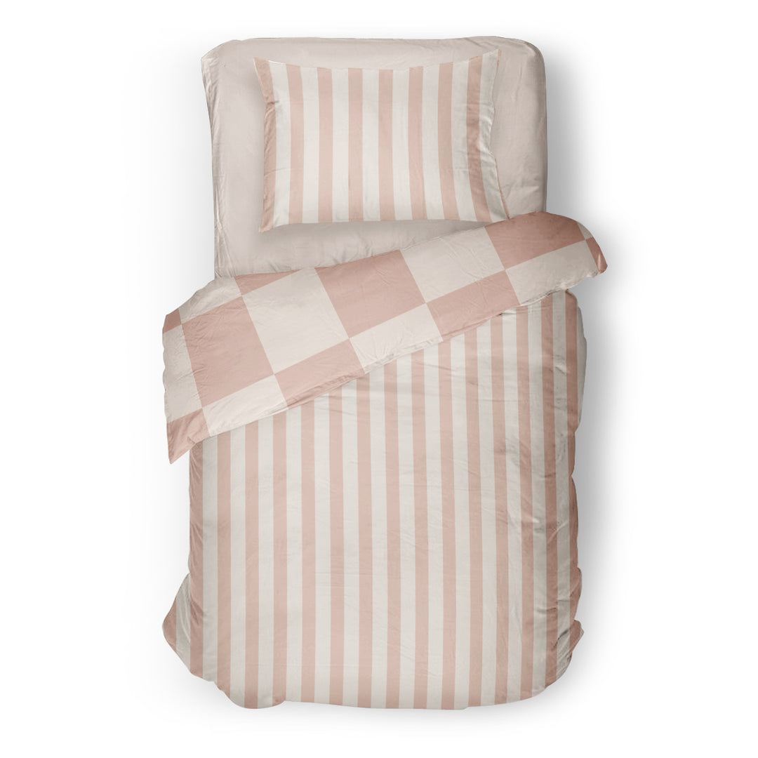 Damier ligné - Couvre-lit pour enfants