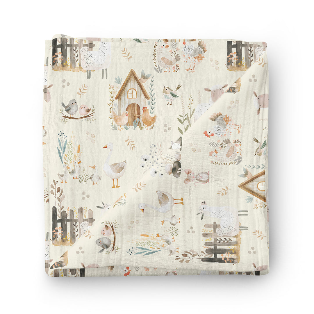 Ferme rustique - Mousseline de bambou