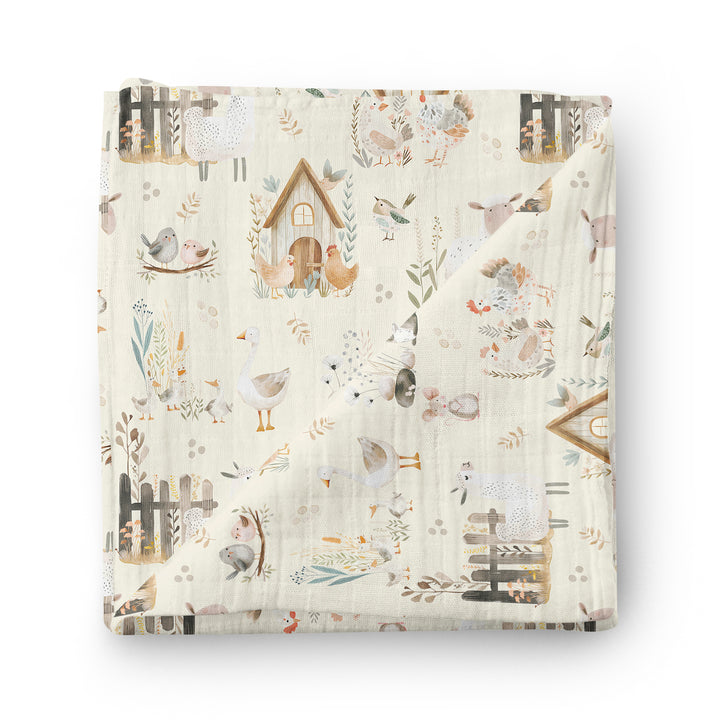 Ferme rustique - Mousseline de bambou