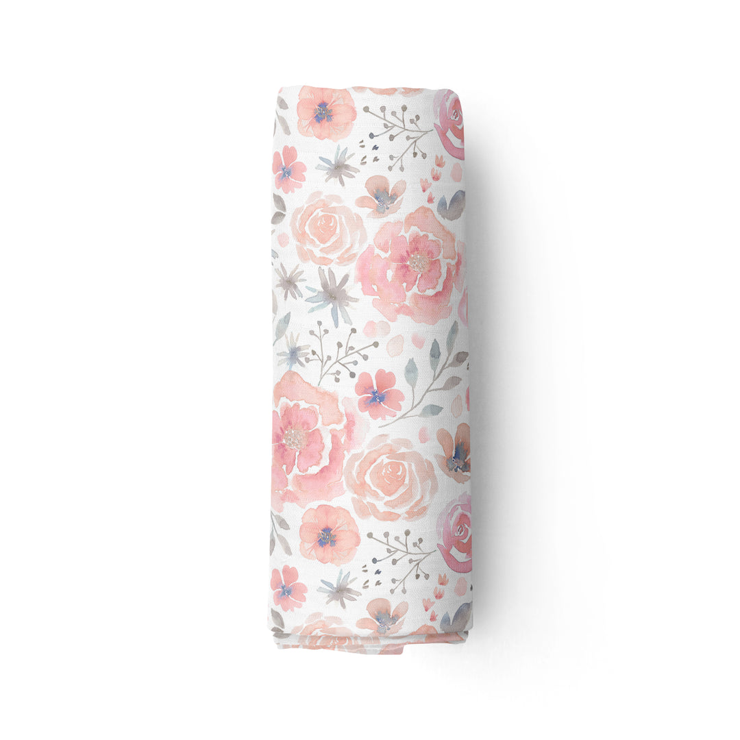 Pastel Flowers - Bamboo Muslin