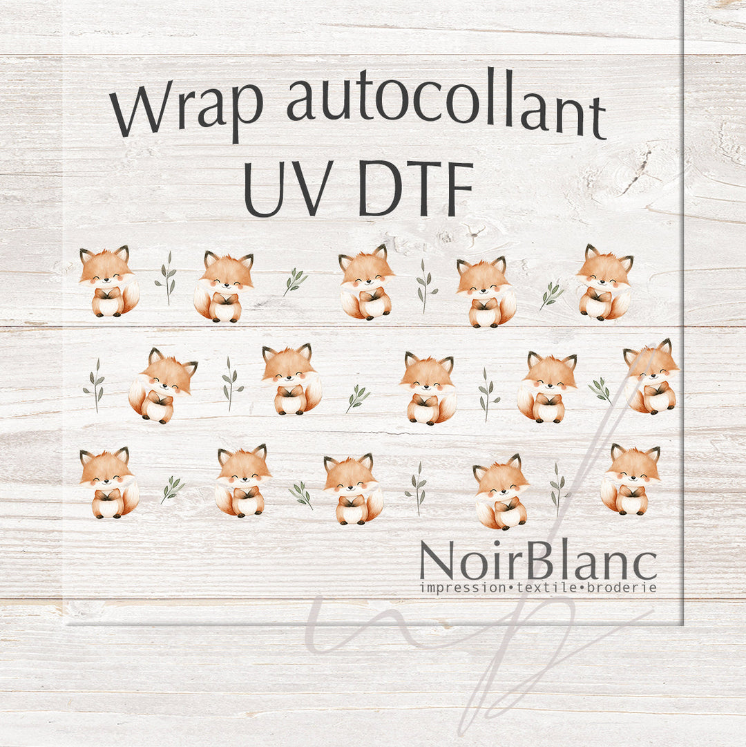 Verre Petit futé / Autocollant UV DTF