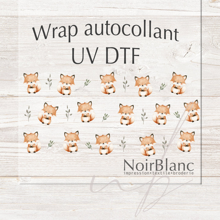 Verre Petit futé / Autocollant UV DTF