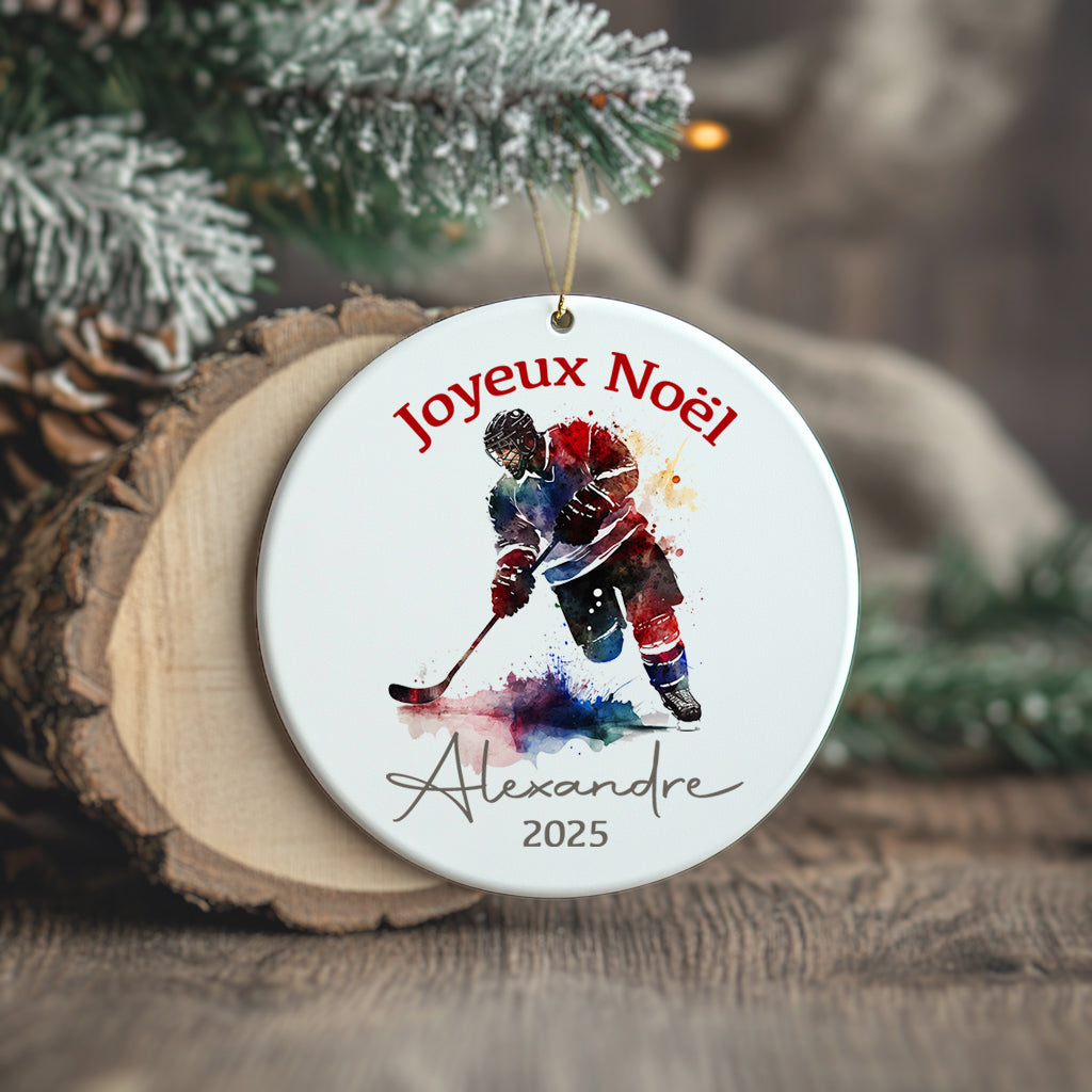 Hockey - Ornement/Boule de Noël