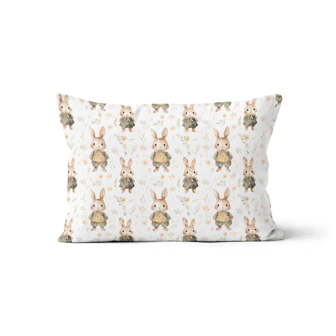 Lapins mignons - Taie d'oreiller et housse de coussin