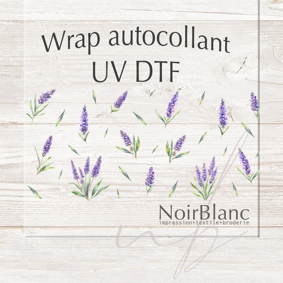 Verre Lavande / Autocollant UV DTF