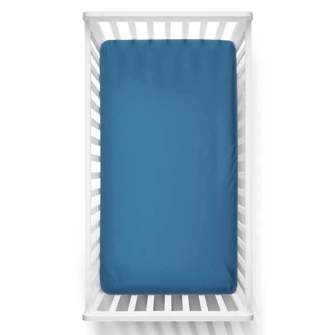 Bright Blue - Muslin Fitted Sheet