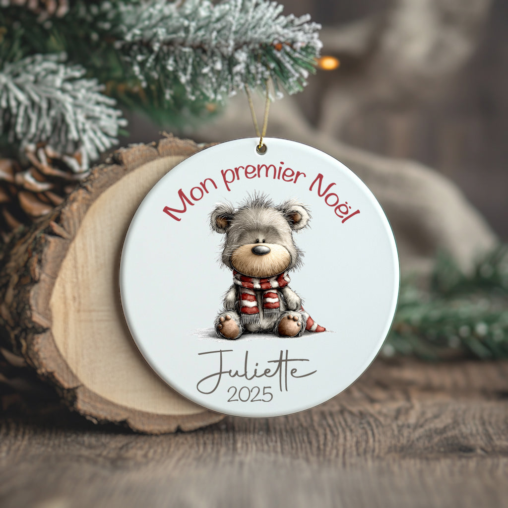 Ourson mignon - Ornement/Boule de Noël