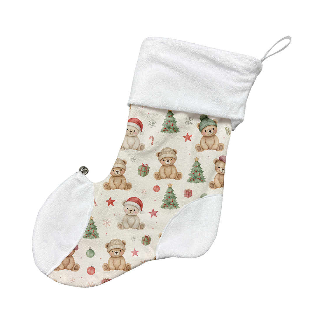 Ourson chapeau  - Bas de Noël