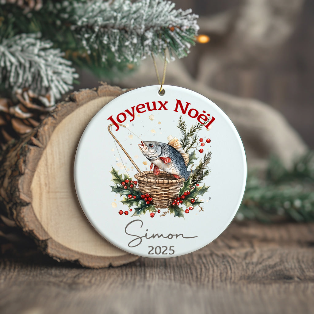 Pêche - Ornement/Boule de Noël