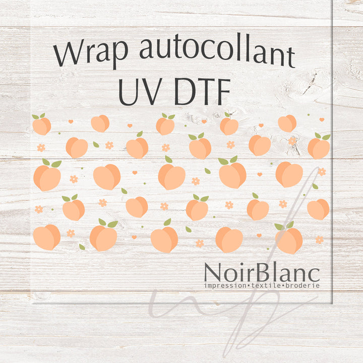 Verre Pêches / Autocollant UV DTF