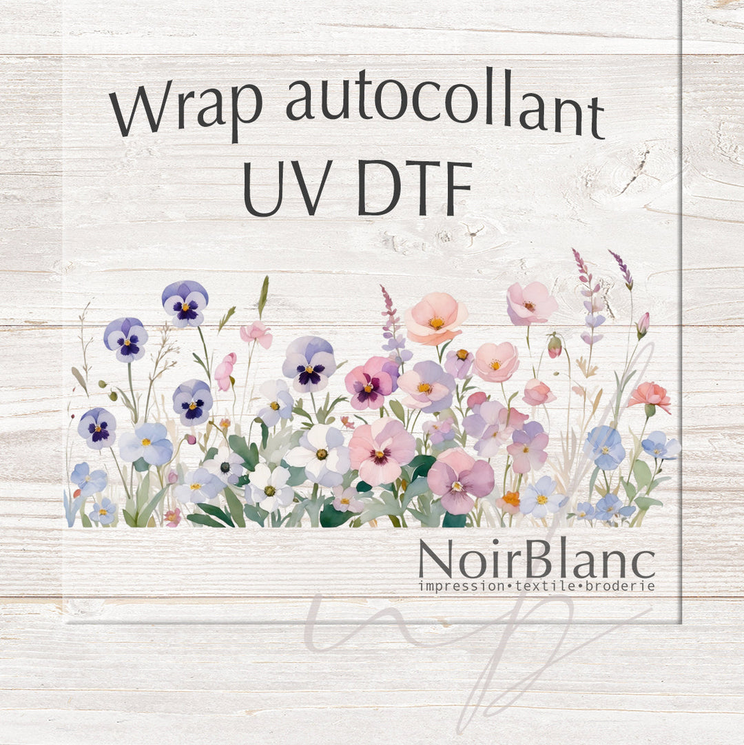 Verre Pensée passionnée / Autocollant UV DTF