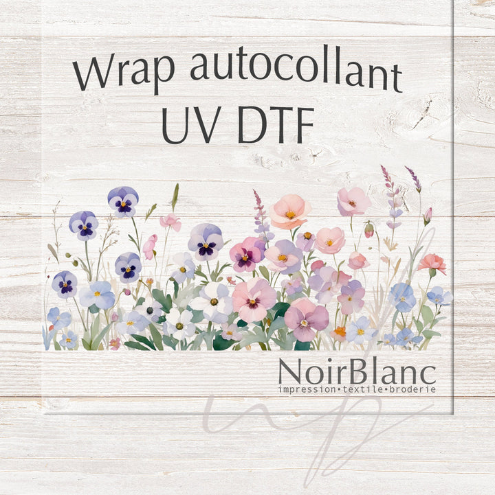 Verre Pensée passionnée / Autocollant UV DTF