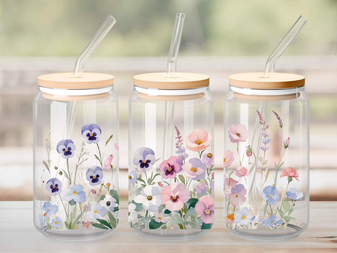 Verre Pensée passionnée / Autocollant UV DTF