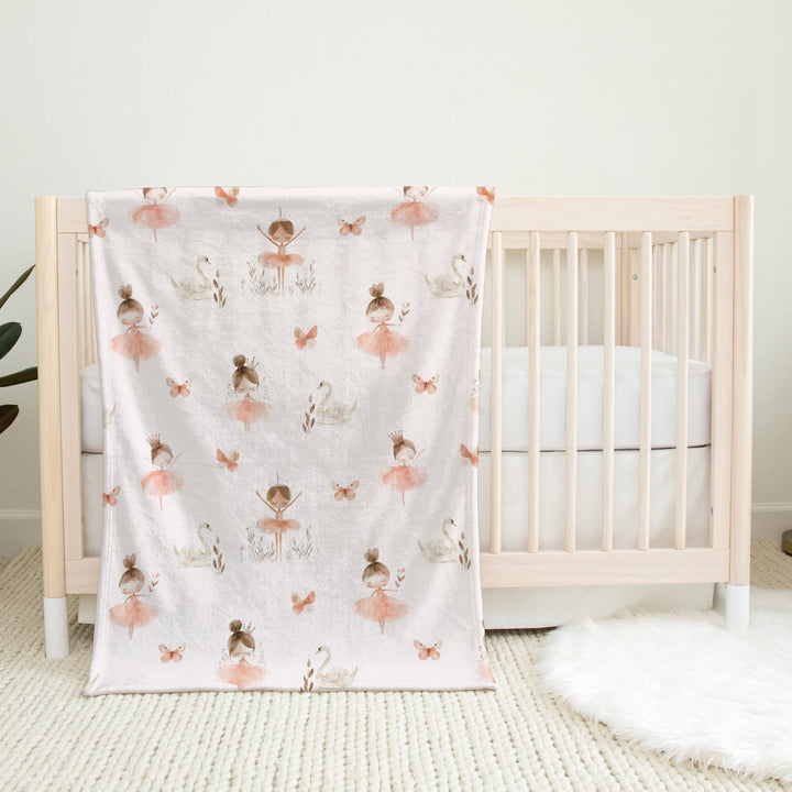 Petite angélique - Couverture de minky réversible