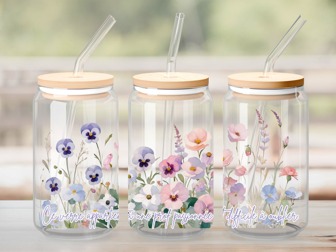 Verre Prof pensée passionnée / Autocollant UV DTF