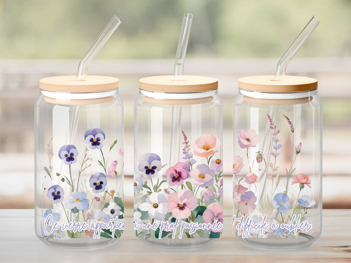 Verre Prof pensée passionnée / Autocollant UV DTF