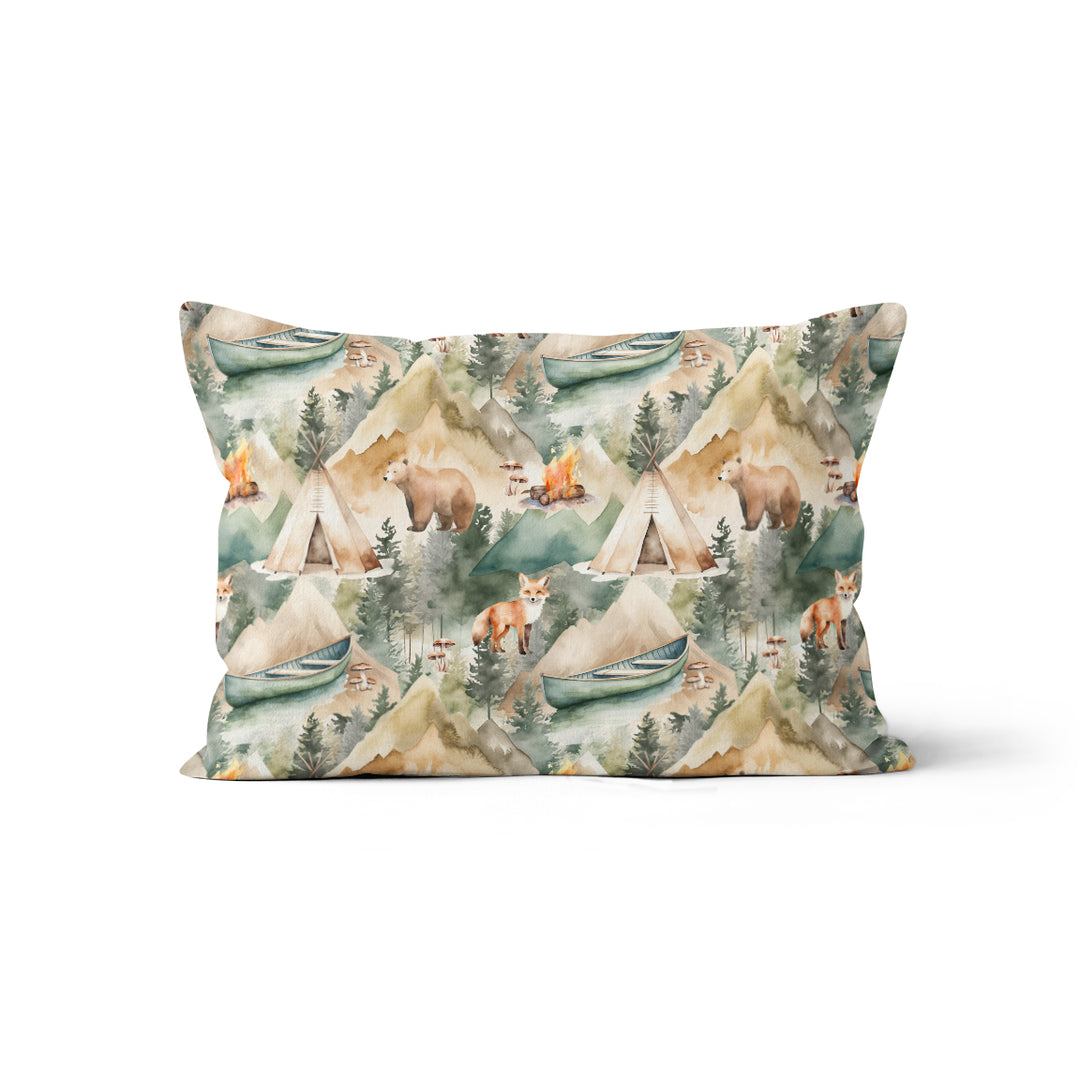 Randonnée en montagne - Taie d'oreiller et housse de coussin