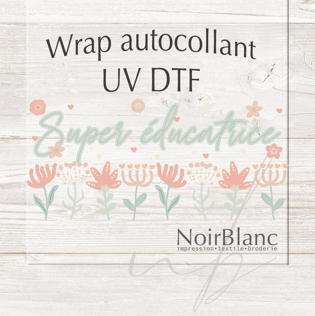 Verre Super éducatrice sauge / Autocollant UV DTF