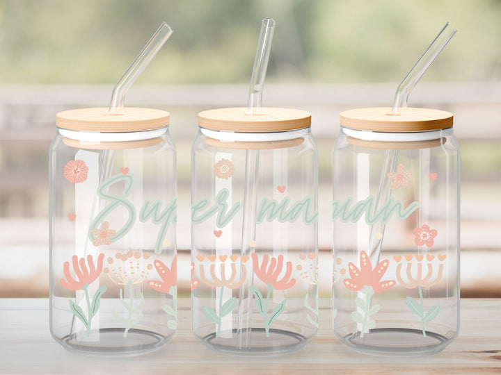 Verre Super maman sauge / Autocollant UV DTF