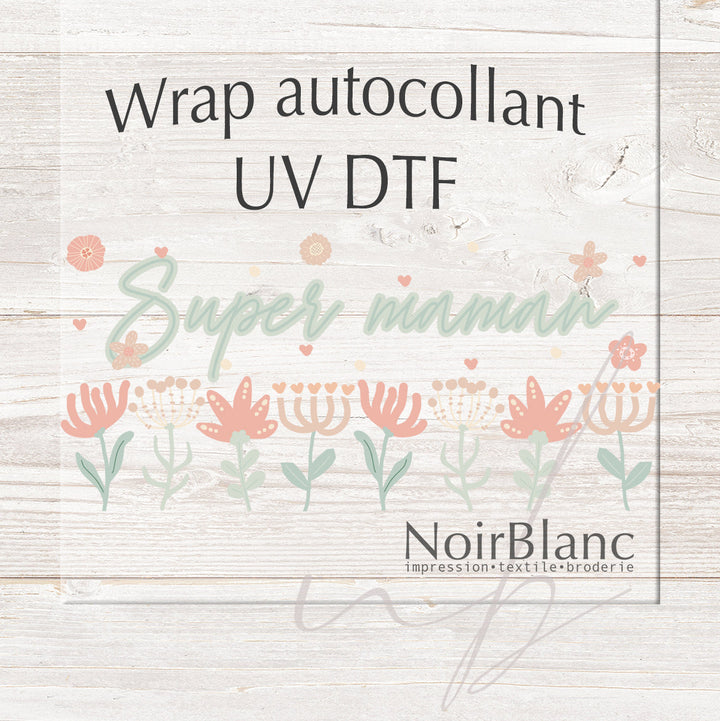Verre Super maman sauge / Autocollant UV DTF