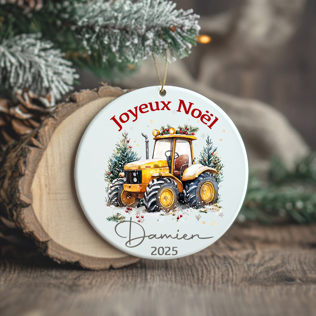 Tracteur - Ornement/Boule de Noël