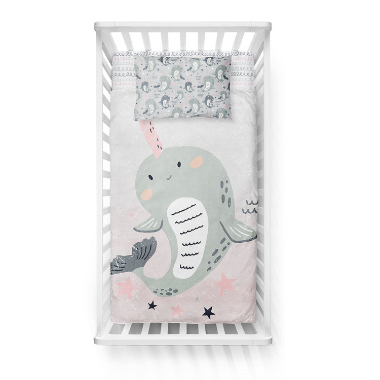 Licornes des mers - couvre-lit pour bébé