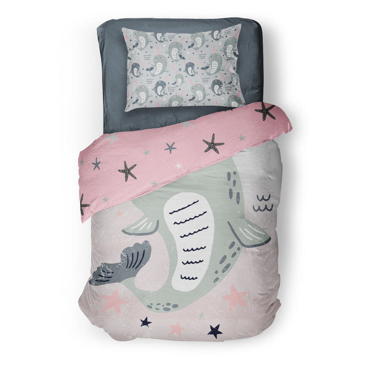 Licornes des mers - couvre-lit pour enfant