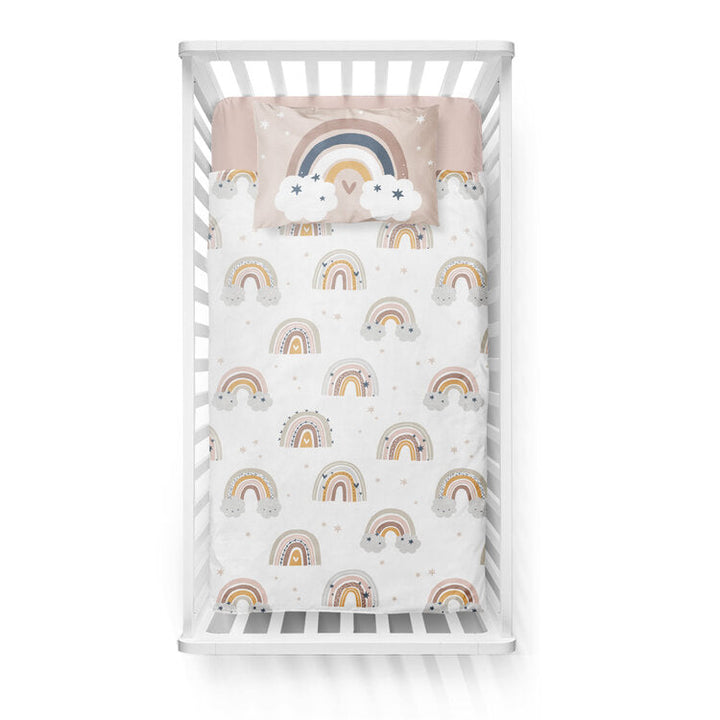 Arcs-en-ciel argentés - couvre-lit pour bébé