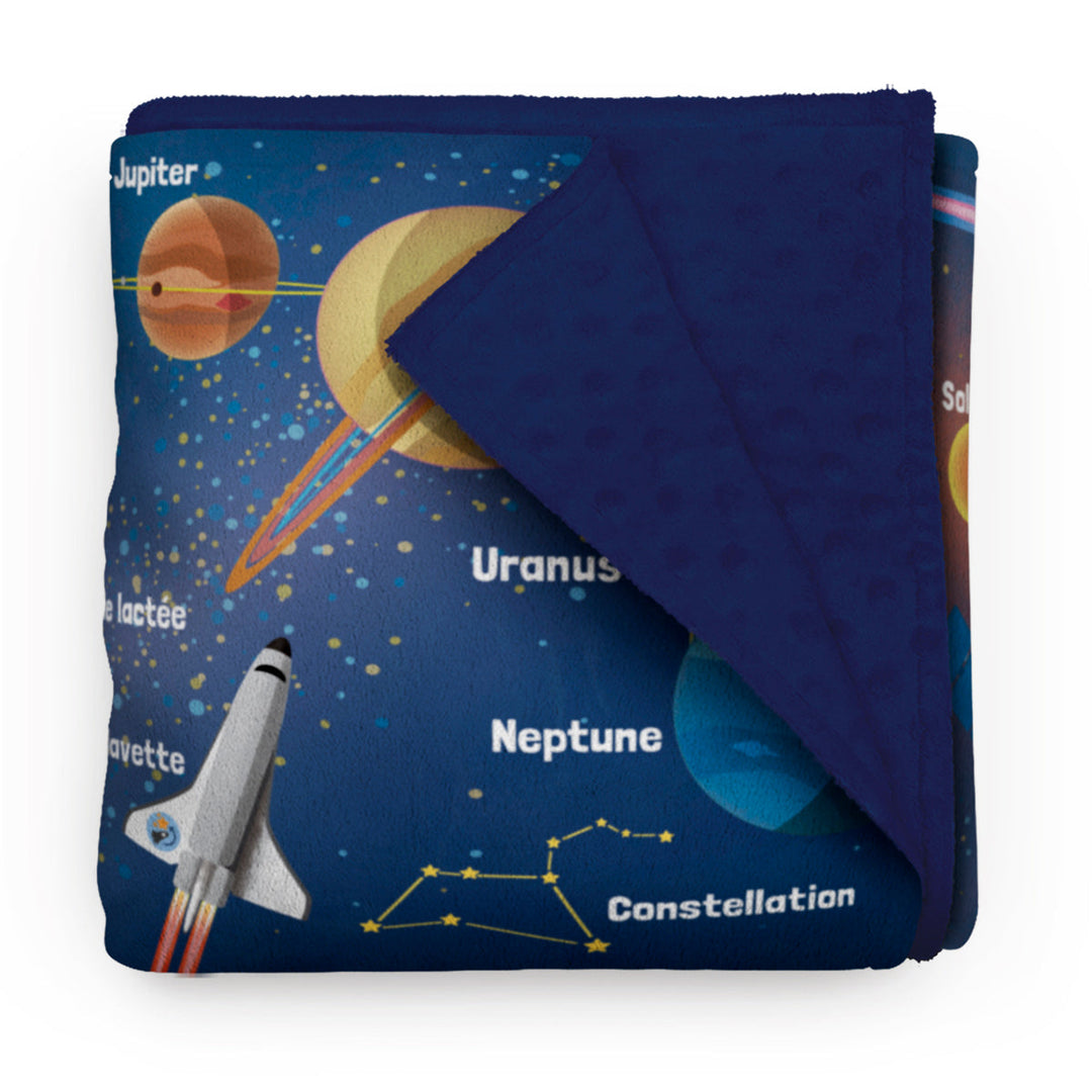 The Solar System - Minky Blanket