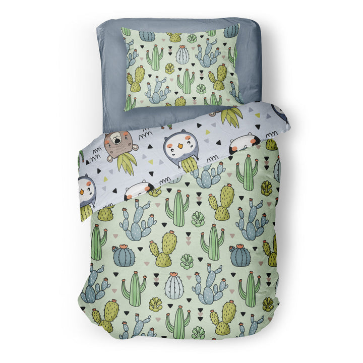 Cactus kawaii - couvre-lit pour enfant
