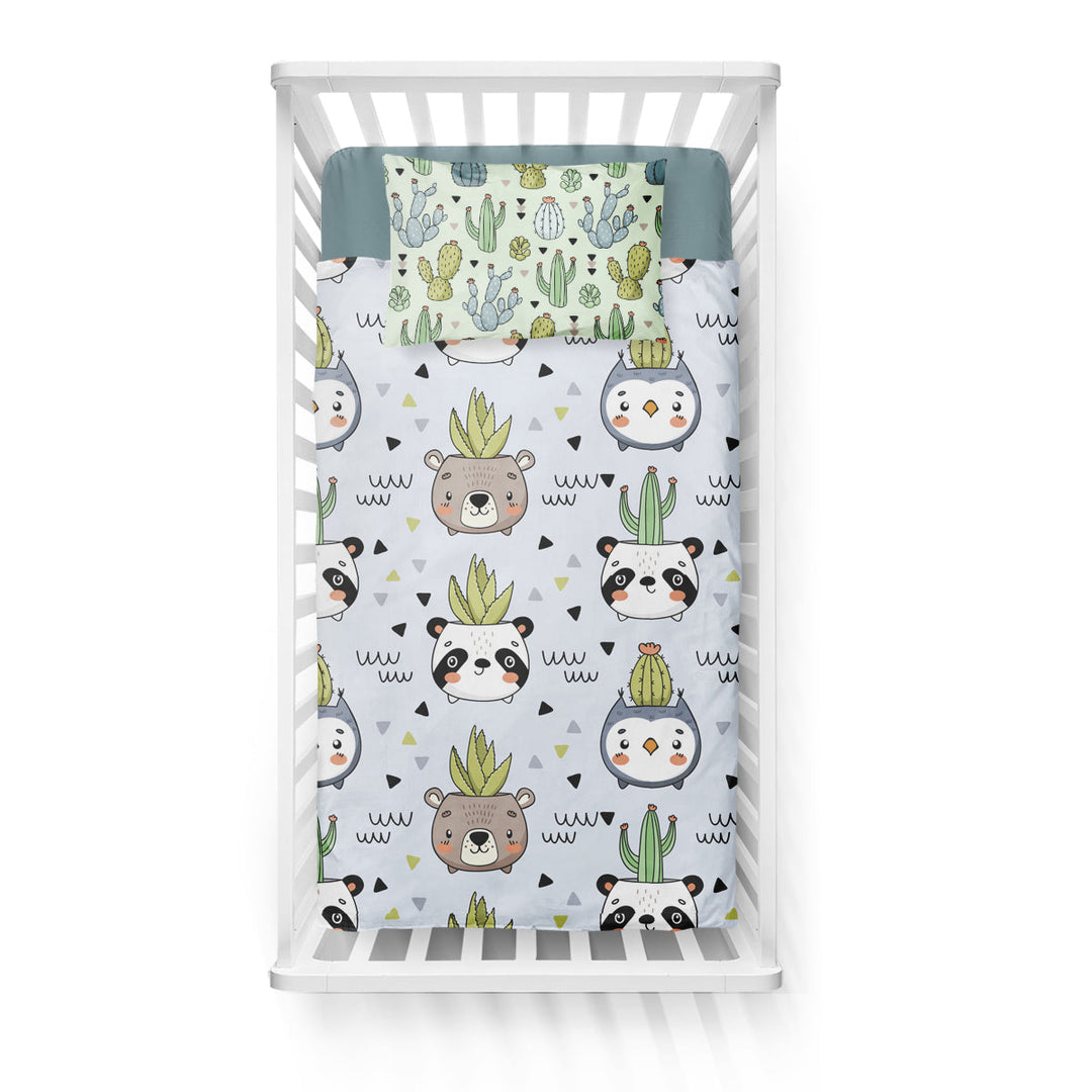 Cactus kawaii - couvre-lit pour bébé