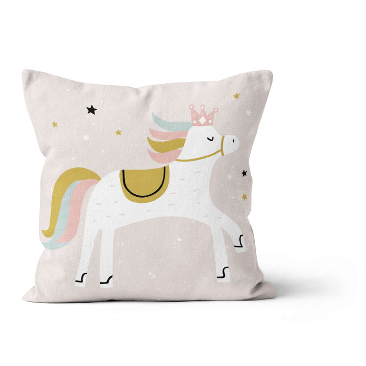 Satin Kingdom (Horse) - Decorative Cushion Cover