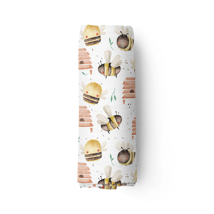 Sauvons les abeilles ! - Mousseline de bambou
