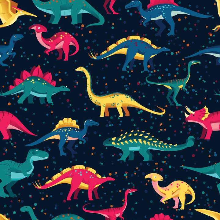 Dinosaures - Banque de motifs sur mesure